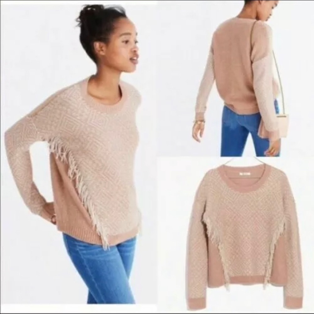 Madewell Reverse-Diamond Pullover Sweater